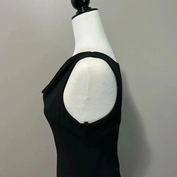 Joseph Ribkoff Midi  Pull On Dress Sleeveless Draped V Neck Tiered Ruffl… - Picture 8 of 14